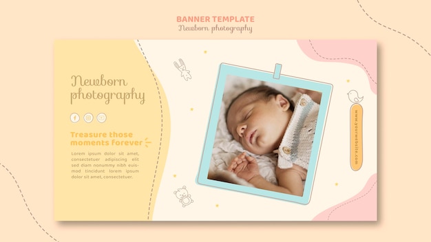 PSD landing page of sleepy baby