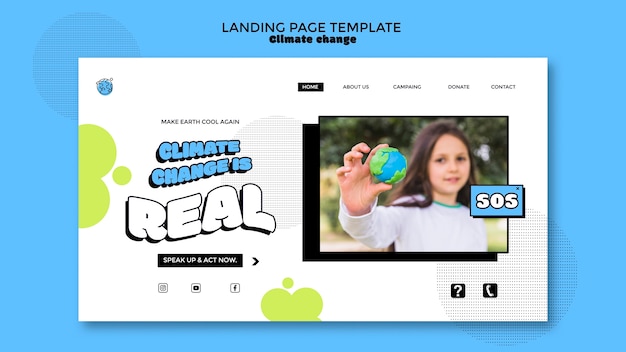 PSD landing page template for stopping climate change