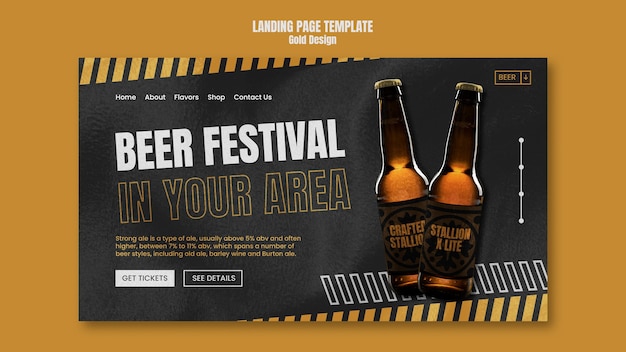 Landingspagina bierfestival