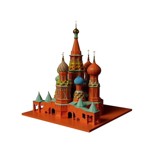3D-иллюстрация здания