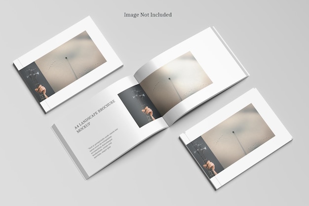 PSD mockup orizzontale a4