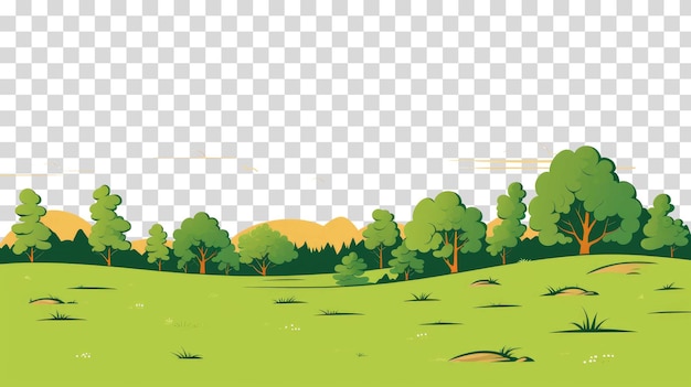 PSD landscape background design png on transparent background