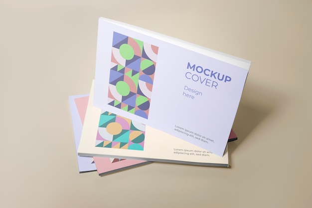 PSD design mock-up di libri/album paesaggistici