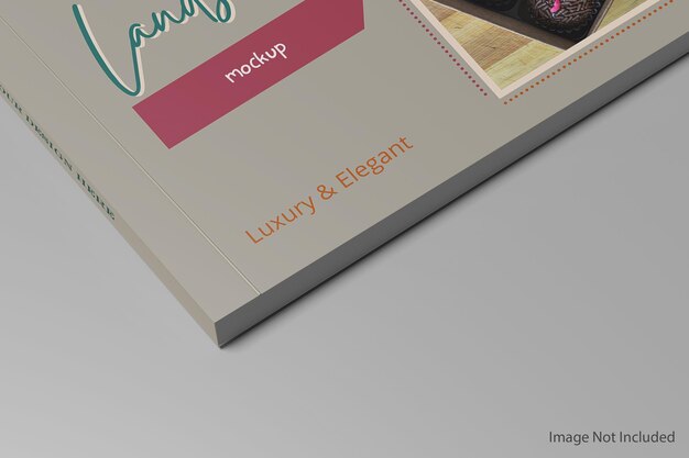 PSD landscape book mockup