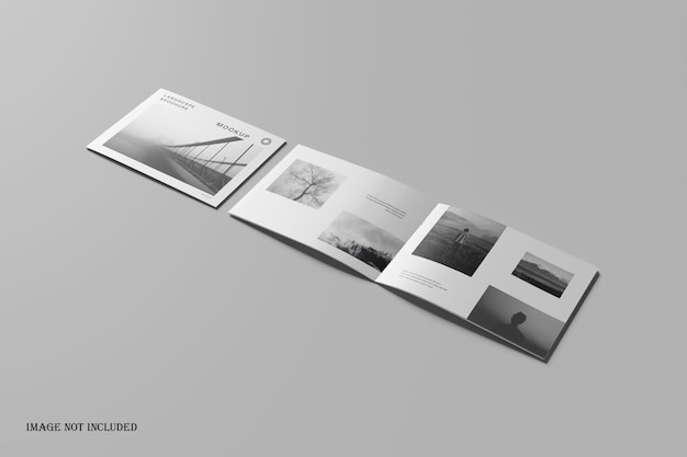 Landscape brochure catalog mockup