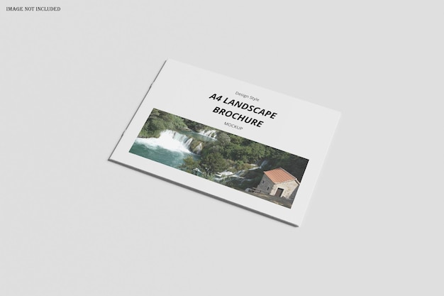 PSD landscape brochure catalog mockup