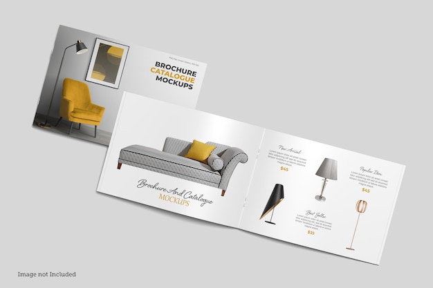 Landscape Brochure and Catalog Mockups