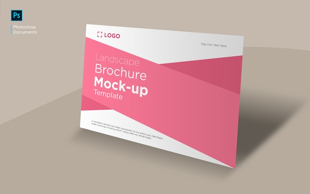 Landscape brochure mockup