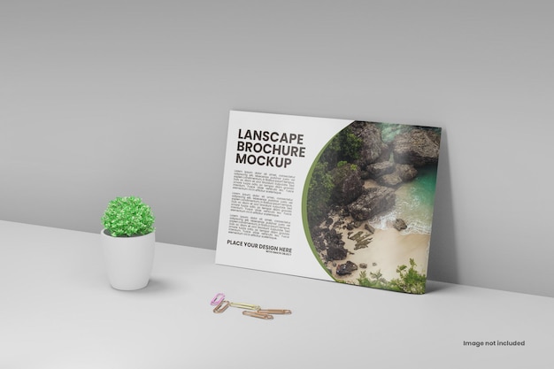 Landscape brochure mockup