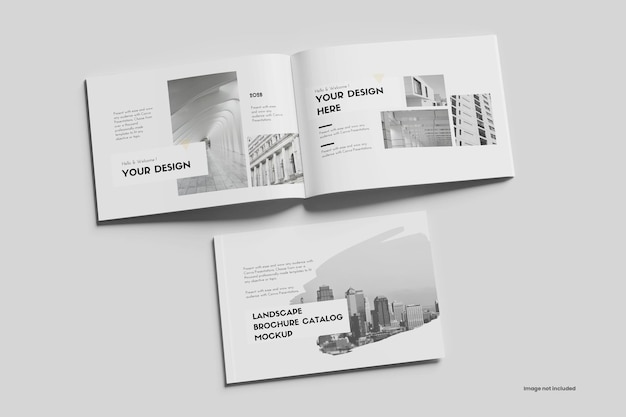 PSD mockup brochure paesaggistica