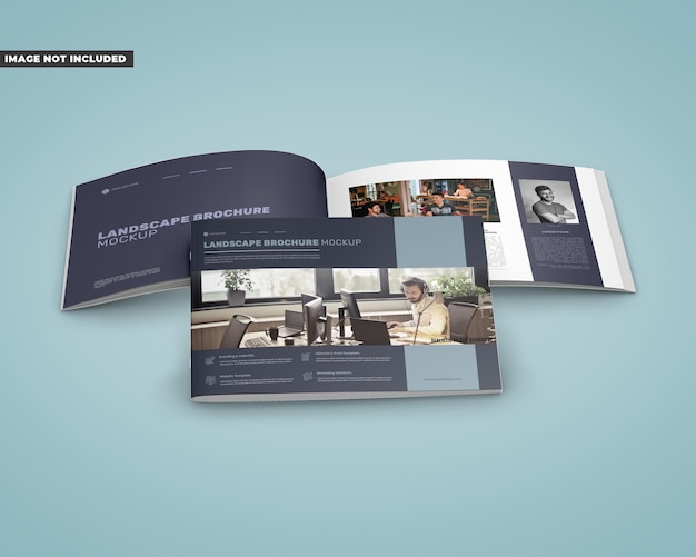 PSD mockup brochure paesaggistica