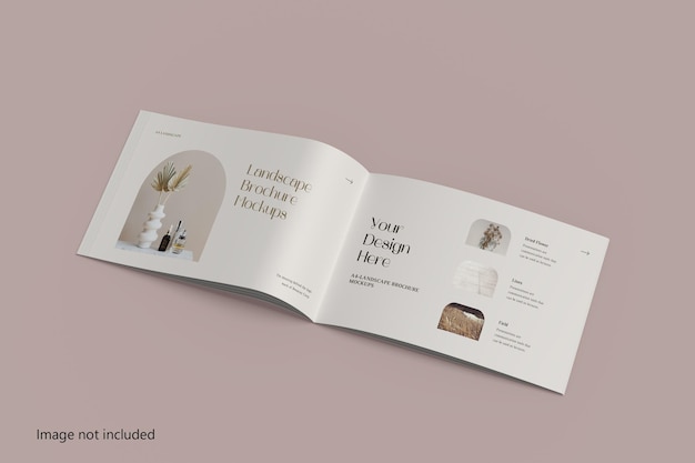 Landscape brochure mockup