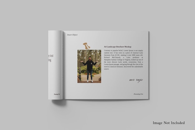 Landscape brochure mockup