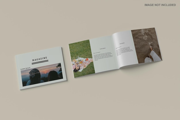 Landscape brochure mockup