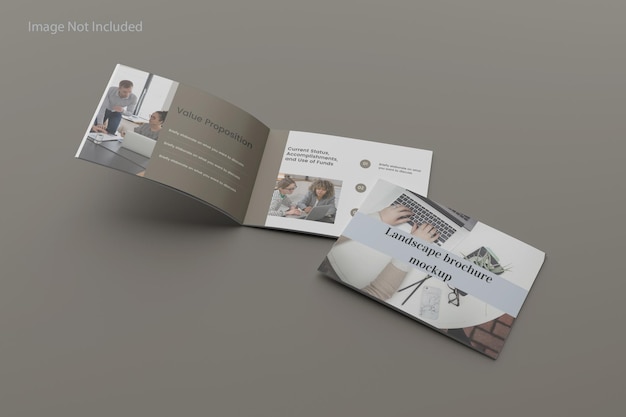 Landscape brochure mockup