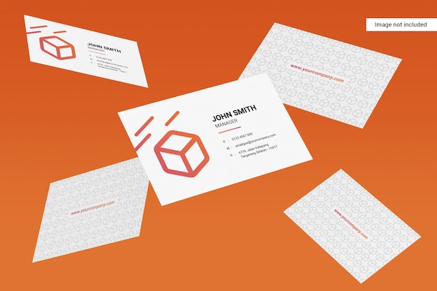 Landscape business card mockup