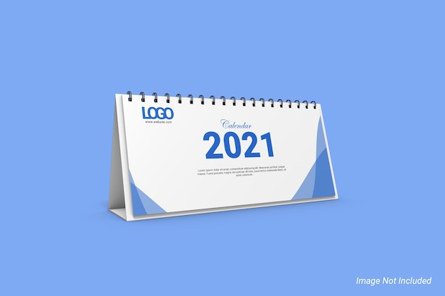 Landscape Business Desk Calendar Mockup