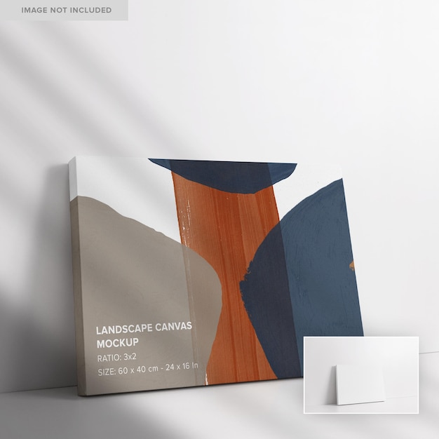 PSD landscape canvas mockup