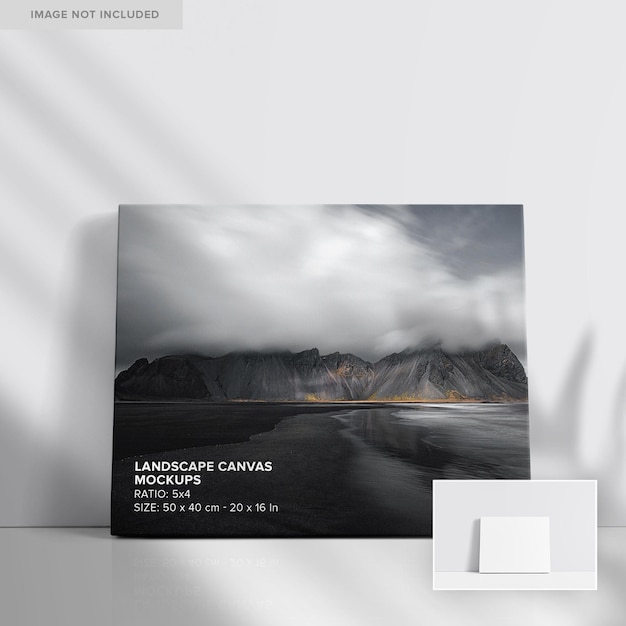 PSD landscape canvas mockup