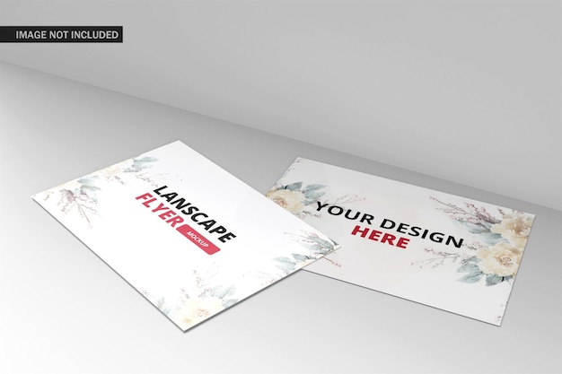 Landscape flyer mockup