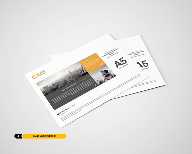 Landscape flyer mockup