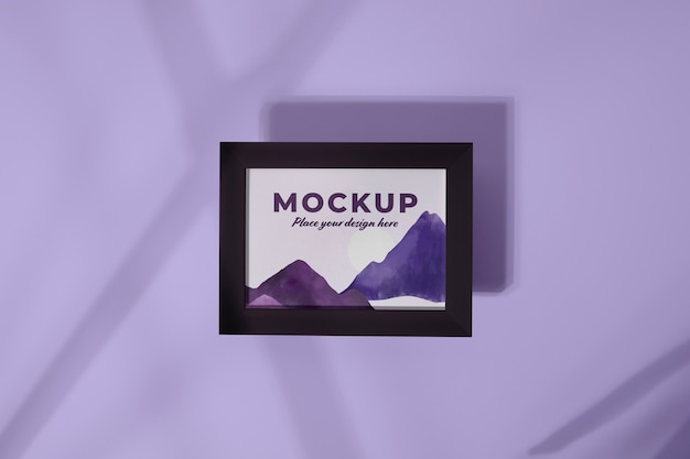 PSD landscape frame design mock-up