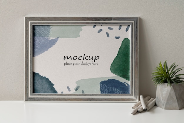 PSD landscape frame design mockup