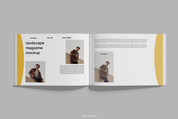 Landscape Magazine Mockup