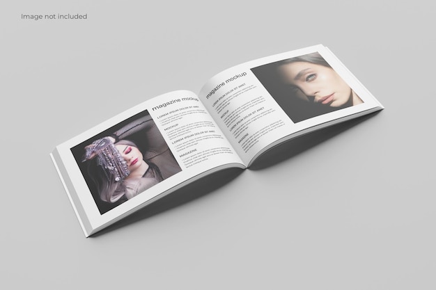 PSD landscape magazine mockup