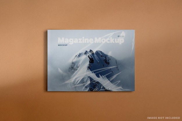 PSD landscape magazine mockup