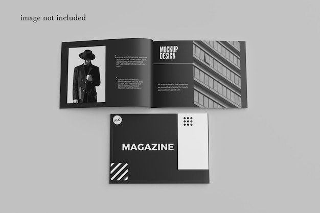 Landscape magazine mockup