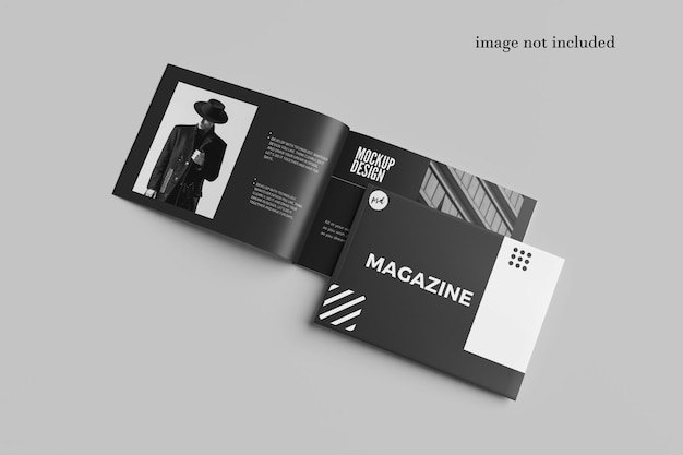 Mockup rivista di paesaggio