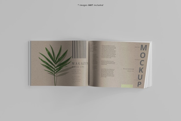 Mockup di rivista paesaggistica