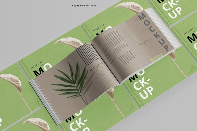 Mockup di rivista paesaggistica