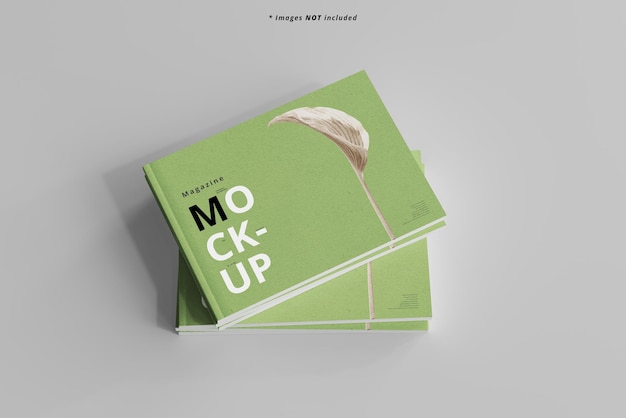 Landscape magazines mockup