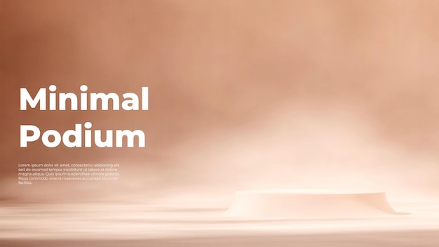 in landscape minimal simple wall background 3d rendering blank mockup white cylinder podium