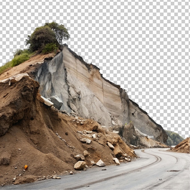 PSD pessaggio di una strada sulle colline