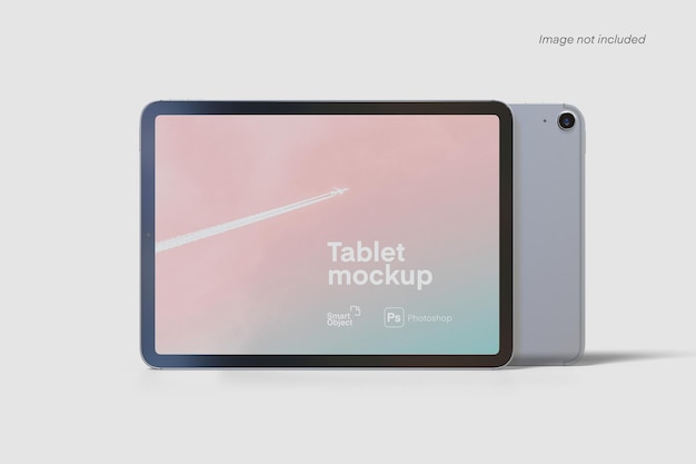 Landscape tablet mockup front view