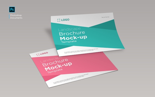 Landschap Brochure Mockup ontwerpsjabloon