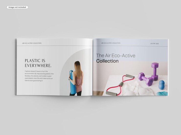 Landschap brochure mockup