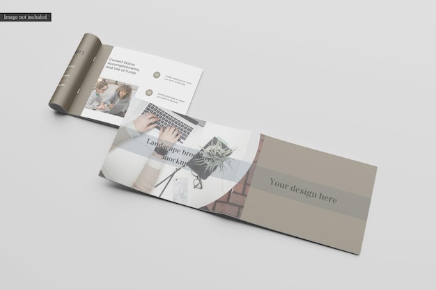 Landschap brochure mockup