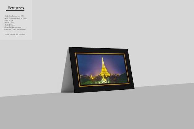 Landschap frame mockup