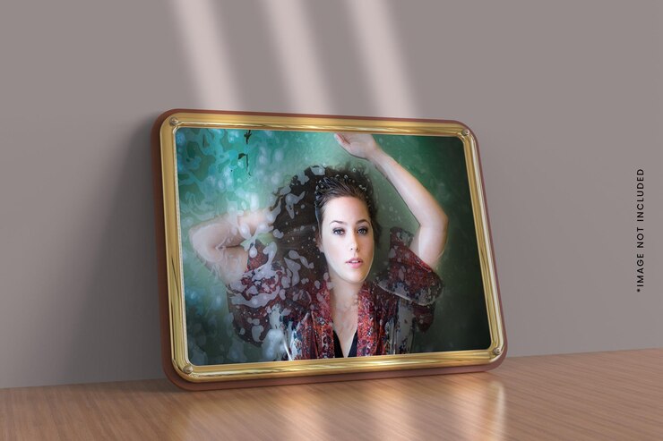 Landschapstype gouden fotolijstmodel