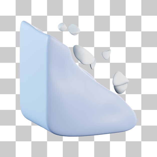 PSD landslide 3d icon