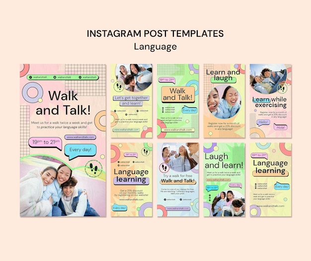 PSD language template design