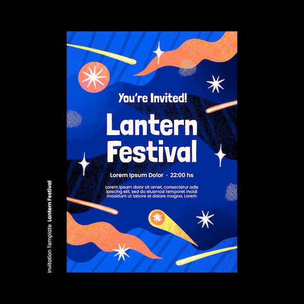 Lantern festival template design