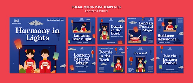 lantern festival template design