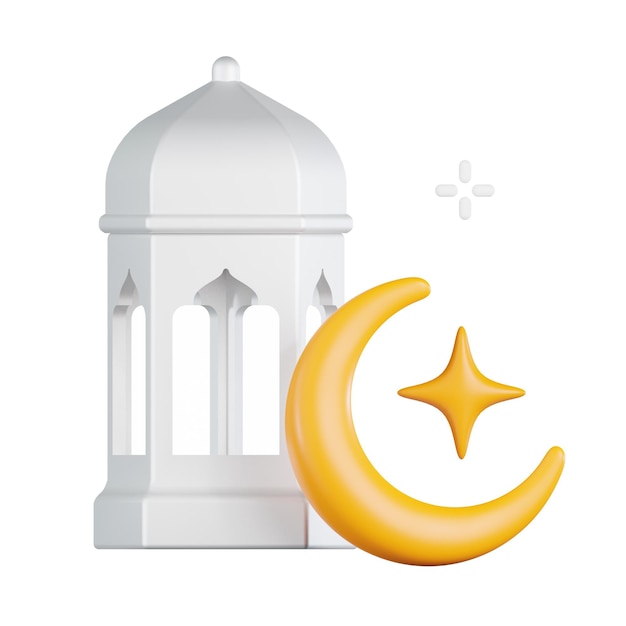 PSD lantern moon star ramadan culture religion muslim