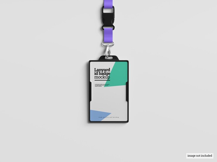 Lanyard ID-badge mockup