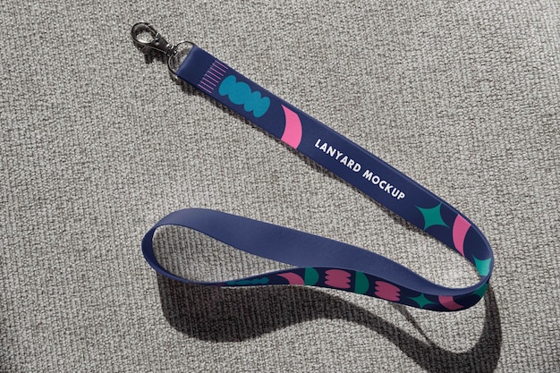 PSD lanyard mockup-ontwerp